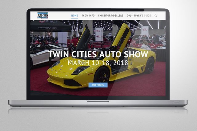 Twin Cities Auto Show's new website